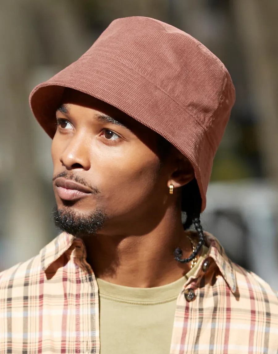 EarthAware® Organic Cord Bucket Hat — Beechfield personnalisable