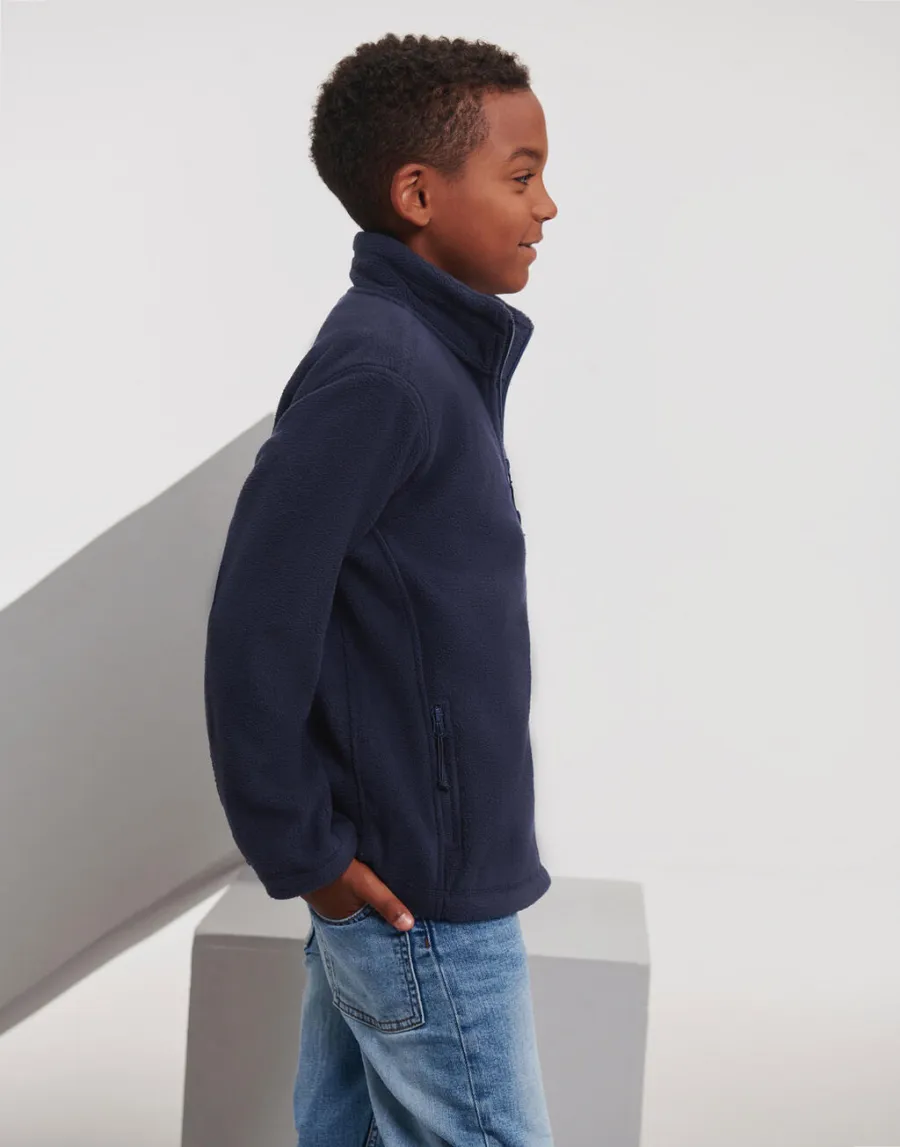 Children’s Full Zip Outdoor Fleece — Russell Athletic personnalisable