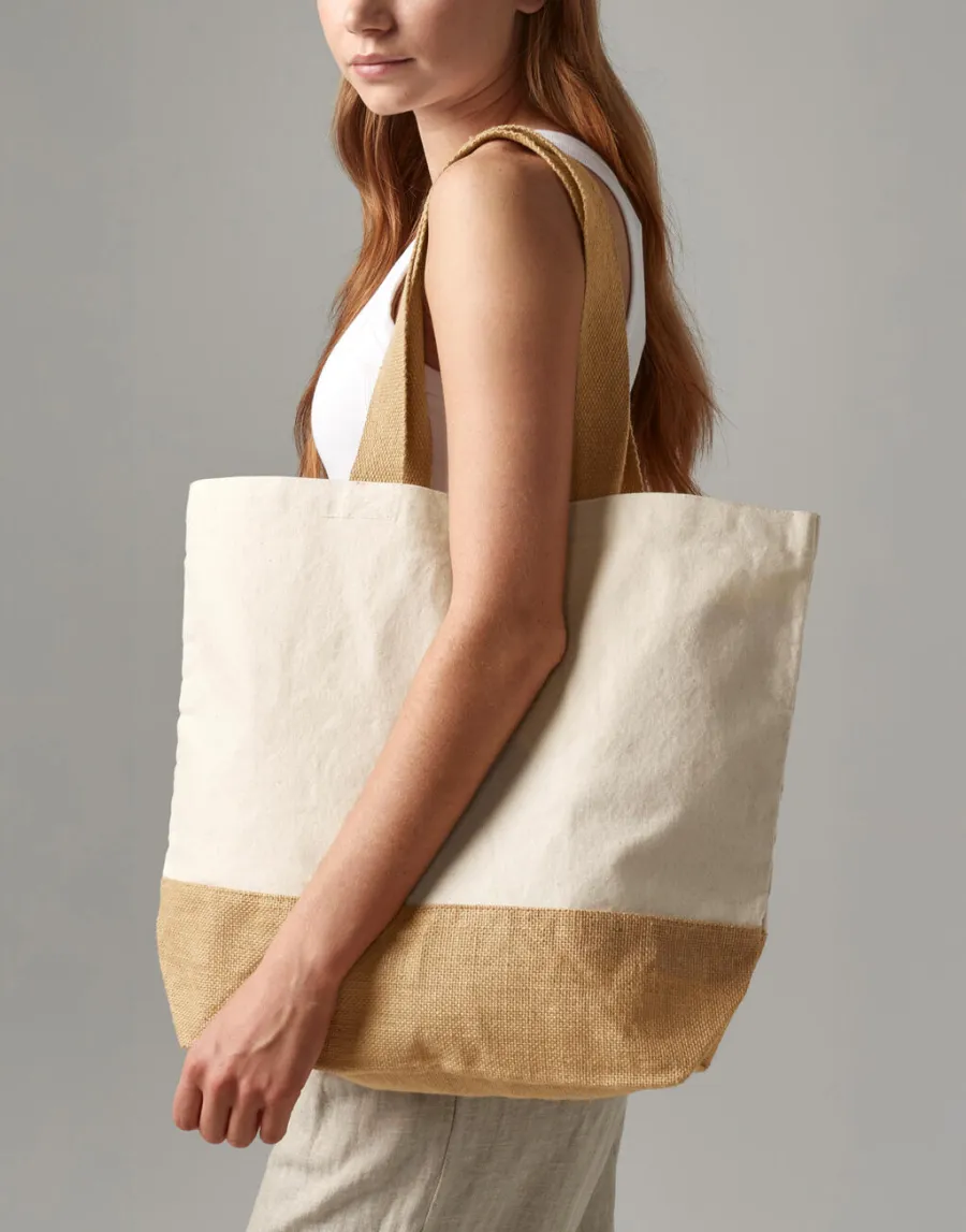 Jute Base Canvas Tote — Westford Mill personnalisable