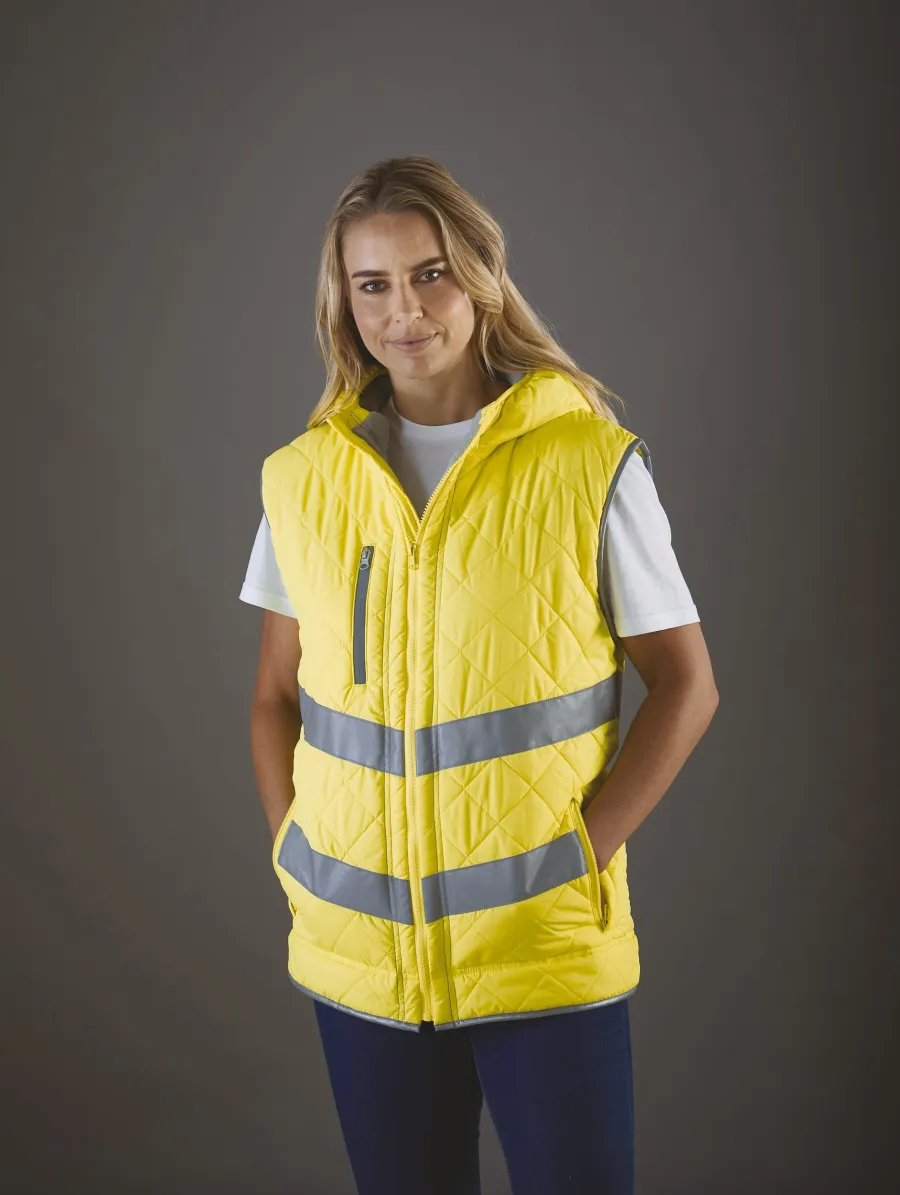 Bodywarmer haute visibilité "Kensington" — Yoko personnalisable