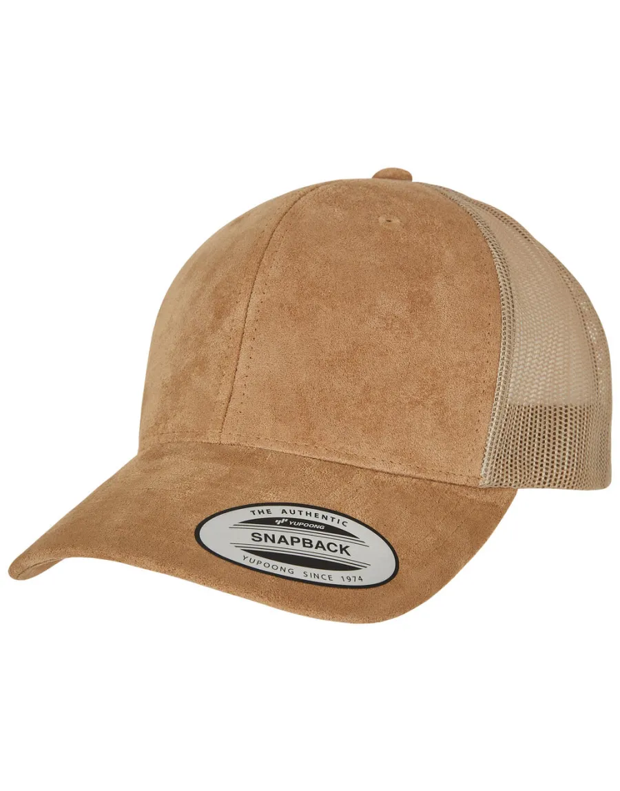 Suede Leather Trucker Cap — Flexfit personnalisable