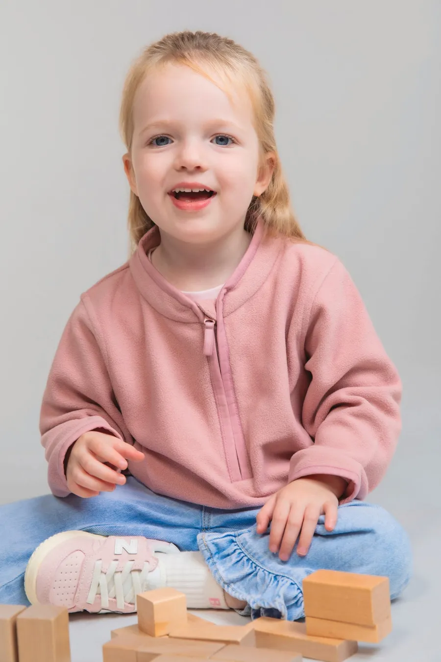 Polaire enfant 1/4 zip — Larkwood personnalisable