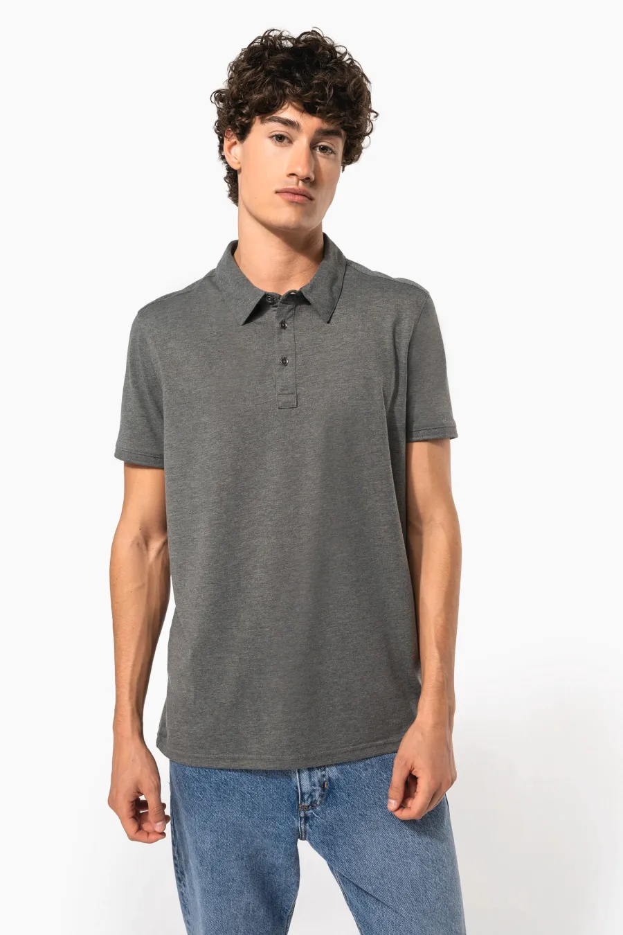 Polo jersey manches courtes homme — Kariban personnalisable