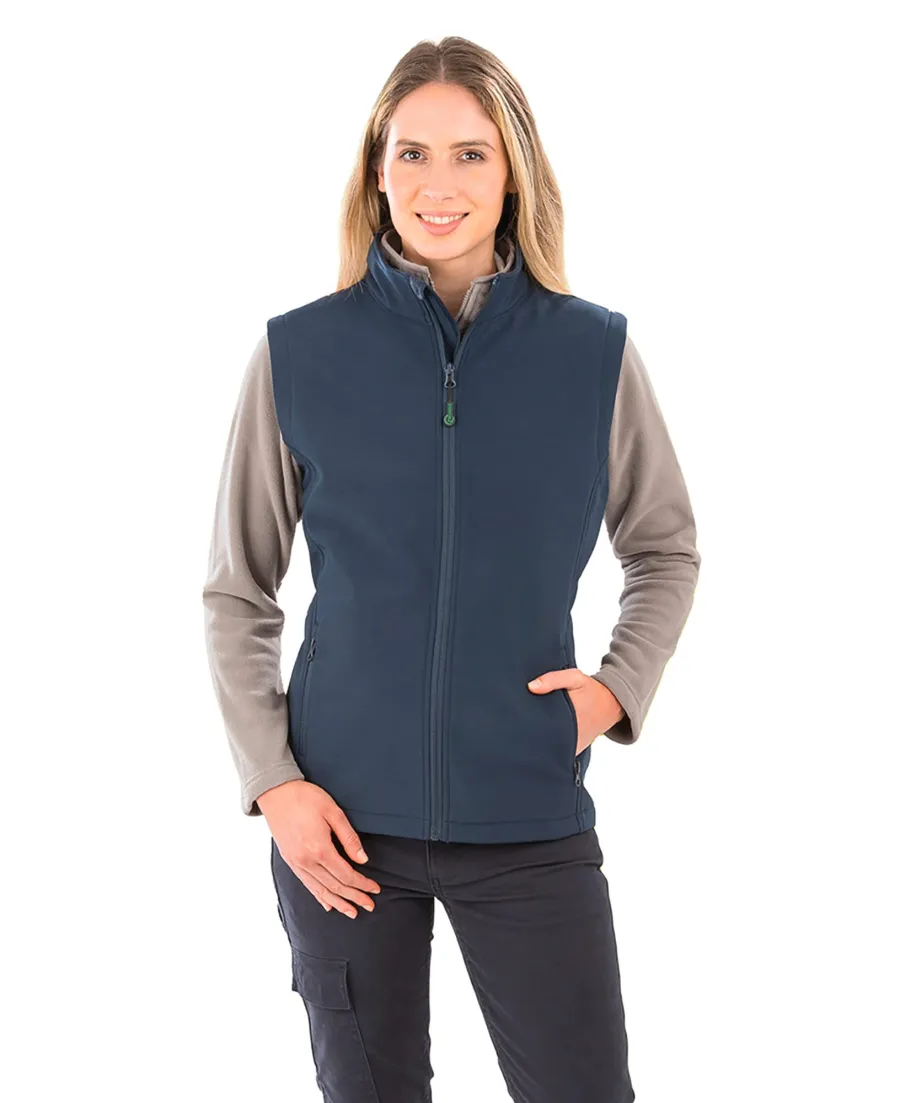 Bodywarmer softshell femme recyclé — Result personnalisable