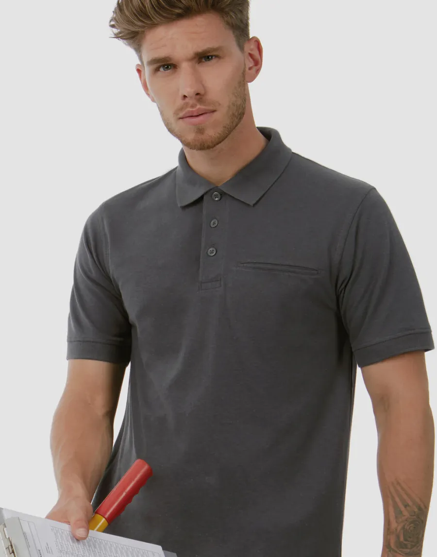 Energy Pro Workwear Pocket Polo — B&C Pro personnalisable