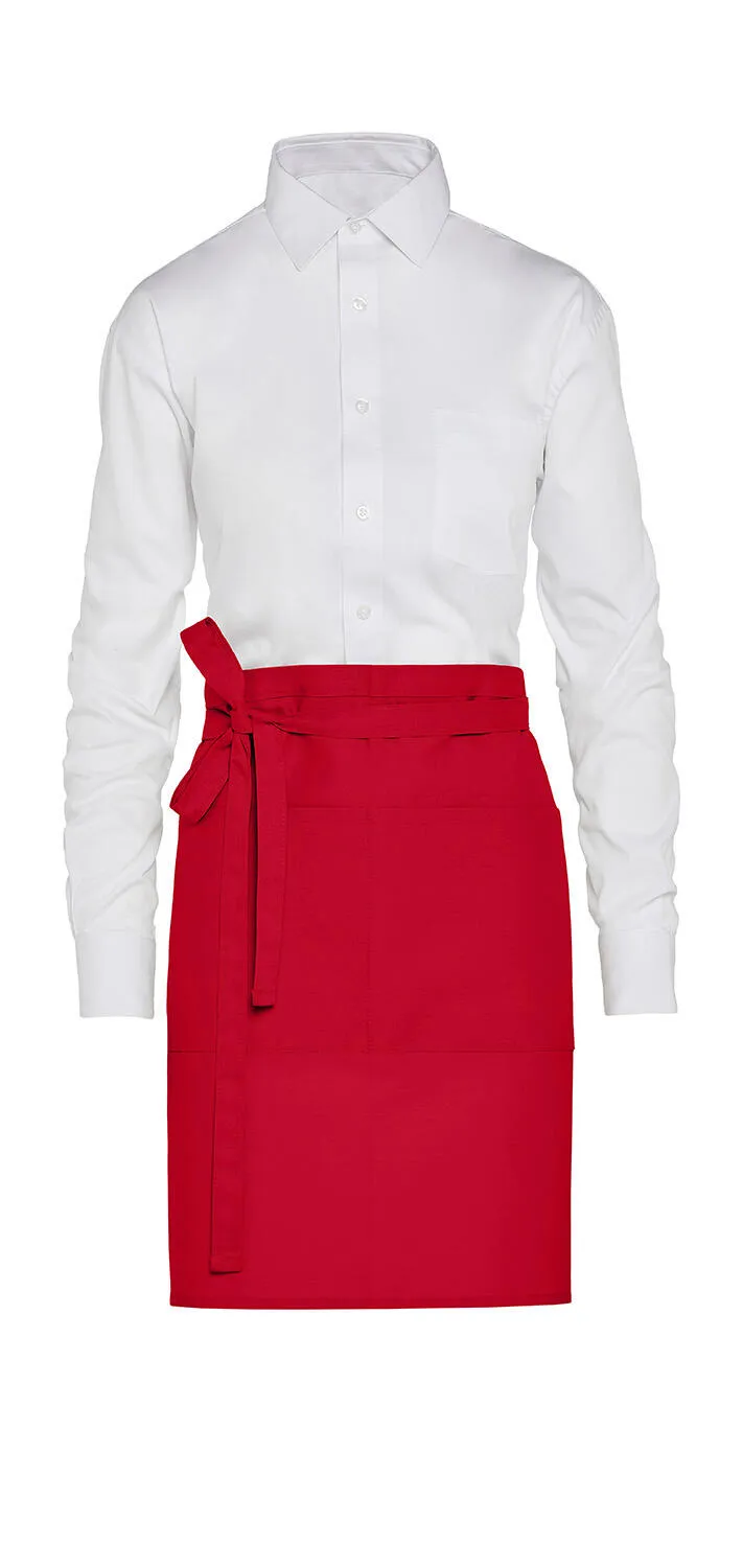 BRUSSELS - Short Recycled Bistro Apron with Pocket — SG Accessories - BISTRO personnalisable
