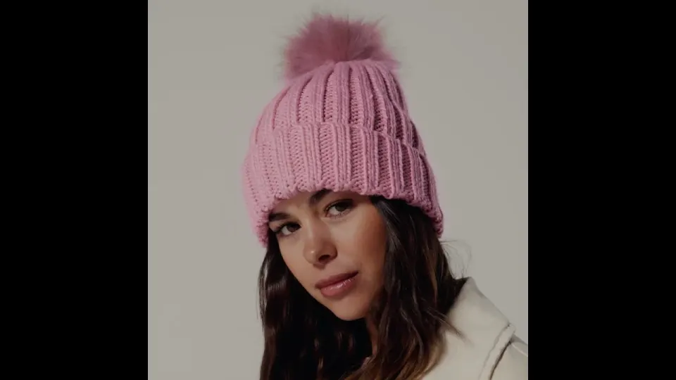 Vidéo du produit Bonnet Chunky Pop Pom Verbier