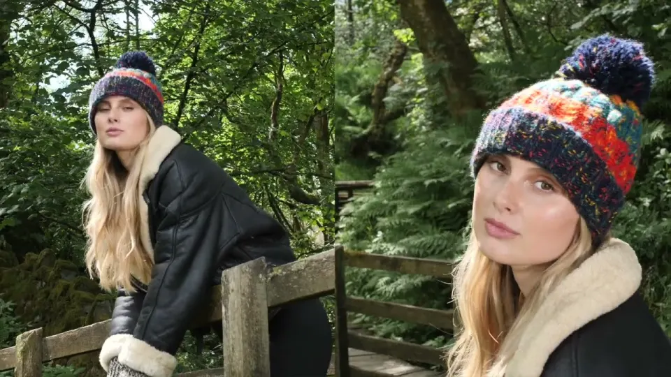 Vidéo du produit Corkscrew Pom Pom Beanie