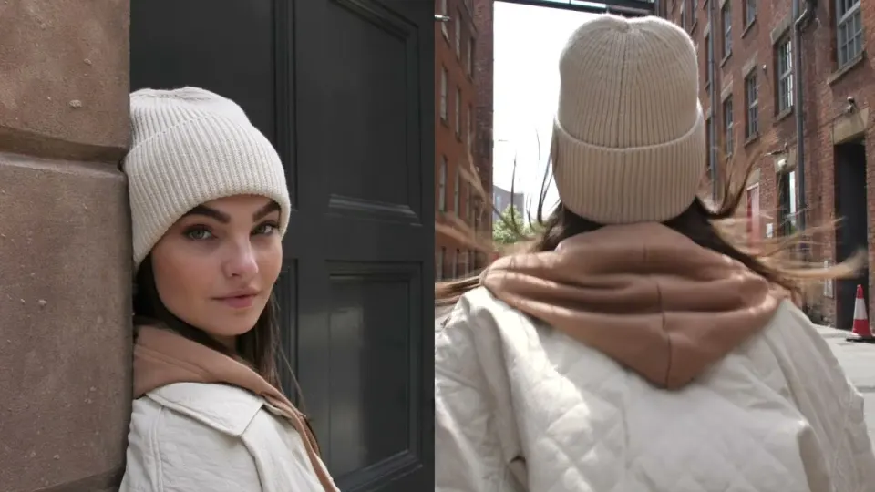 Vidéo du produit Oversized Cuffed Beanie