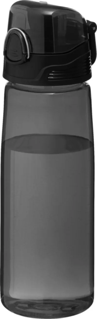 Bidon de sport Capri 700ml coloris noir translucide