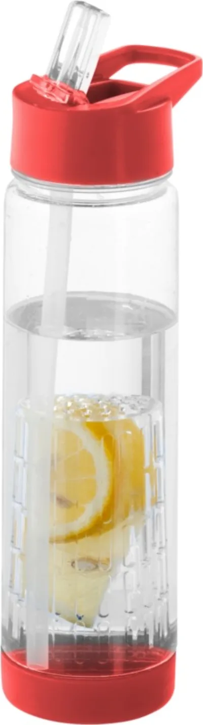 Bidon Tutti frutti avec infuseur 740ml coloris rouge