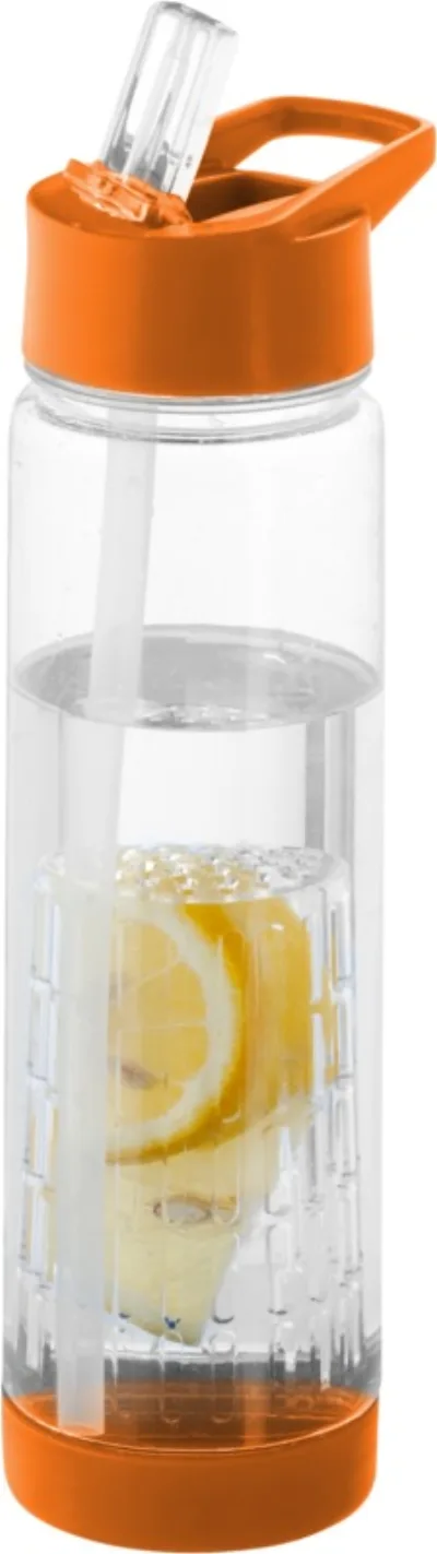 Bidon Tutti frutti avec infuseur 740ml coloris orange