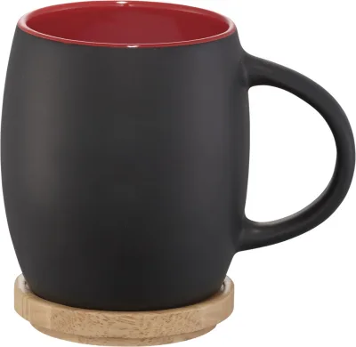Mug céramique Hearth 400ml coloris rouge