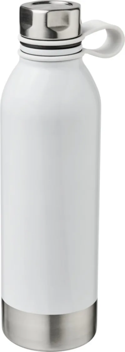 Bouteille de sport 740ml en acier inoxydable Perth coloris blanc