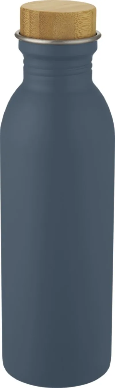 Bouteille de sport Kalix 650 ml en acier inoxydable coloris bleu glacier