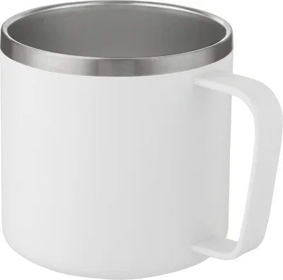 Mug isotherme Nordre 350 ml avec couche de cuivre coloris blanc