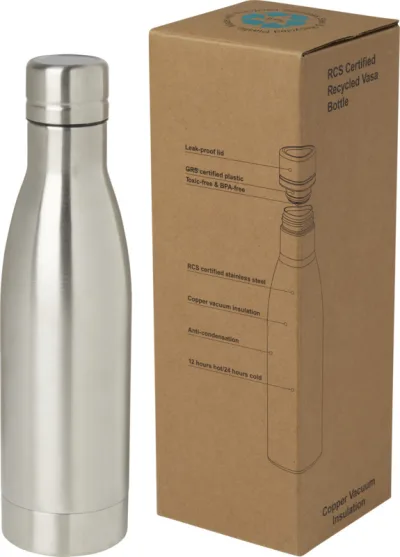 Bouteille Vasa 500 ml coloris argent
