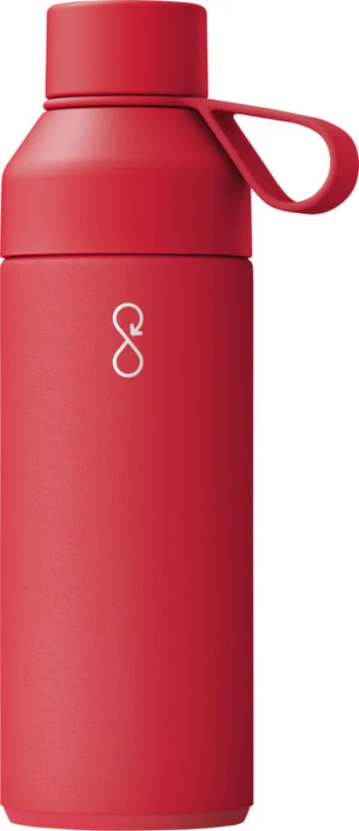 Bouteille d'eau Ocean Bottle isotherme de 500 ml coloris rouge