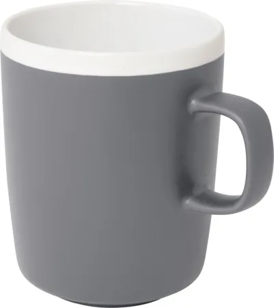 Tasse en céramique Lilio de 310 ml coloris gris
