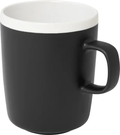 Tasse en céramique Lilio de 310 ml coloris noir