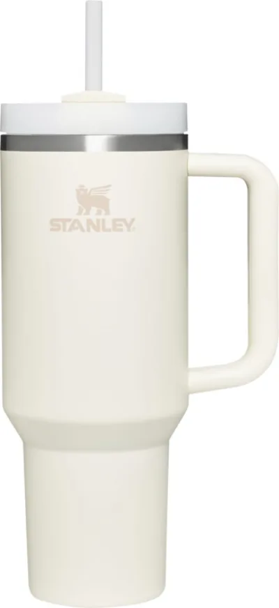 Gobelet de 1 200 ml Stanley Quencher H2.0 coloris crème