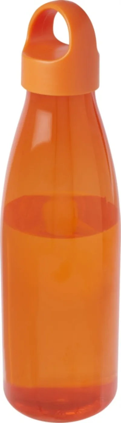Bouteille d’eau Bergen de 800 ml en plastique recyclé coloris orange