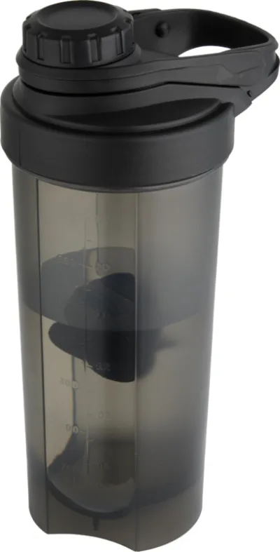 Bouteille de sport Forza de 700 ml avec bille de shaker coloris noir