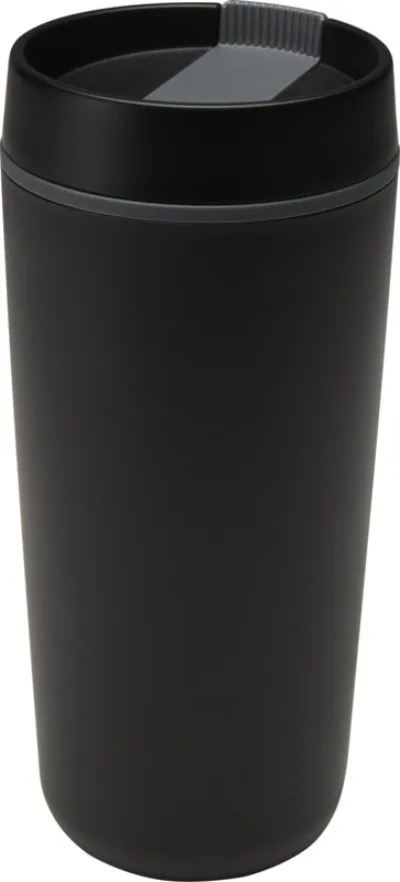 Gobelet en plastique à double paroi Sedona, 480 ml coloris noir