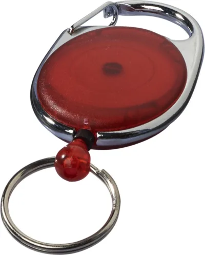 Porte-clés à boucle extensible Gerlos coloris rouge