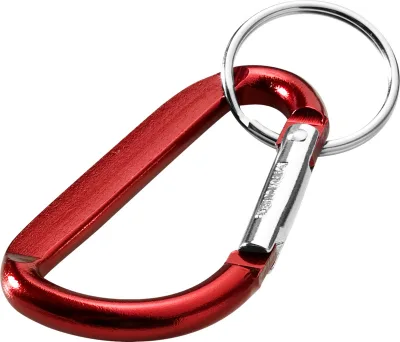 Porte-clés mousqueton Timor en aluminium recyclé RCS personnalisé avec logo — Perstil Lyon