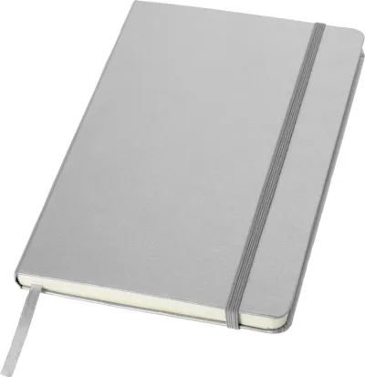 Carnet de notes Classic format A5 à couverture rigide coloris argent