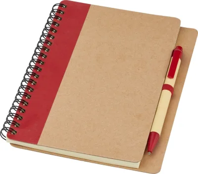 Carnet de notes recyclé avec stylo Priestly coloris naturel