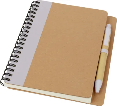 Carnet de notes recyclé avec stylo Priestly coloris lilas