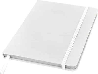 Carnet de notes A5 Spectrum à couverture rigide coloris blanc