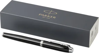 Stylo roller IM Parker (encre noire) personnalisé avec logo — Perstil Lyon