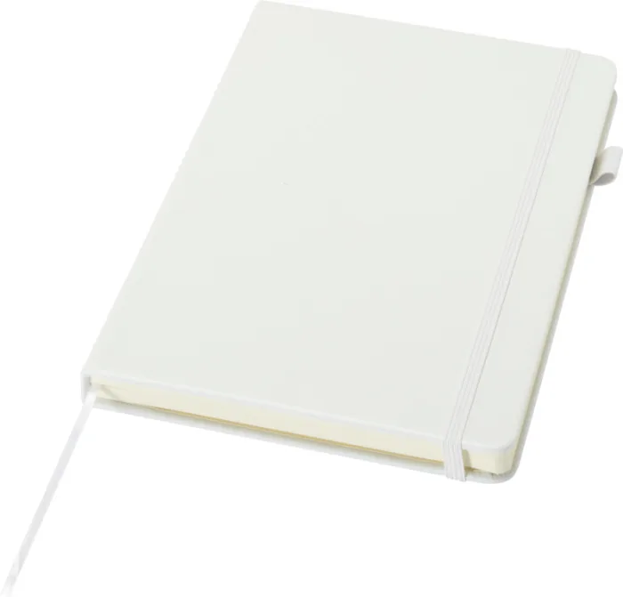 Carnet Liss A5 à couverture rigide en plastique recyclé personnalisé avec votre logo — carnet publicitaire Perstil Lyon