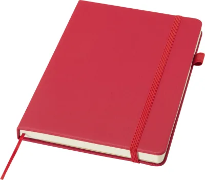Carnet Liss A5 à couverture rigide en plastique recyclé coloris rouge