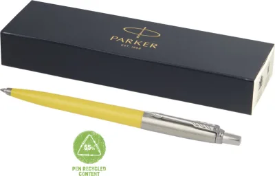 Stylo bille Parker Jotter recyclé (encre noire) coloris jaune