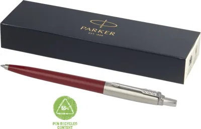 Stylo bille Parker Jotter recyclé (encre noire) coloris rouge foncé
