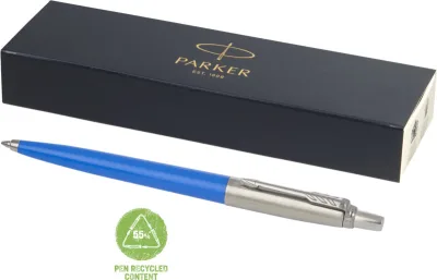 Stylo bille Parker Jotter recyclé (encre noire) coloris bleu process