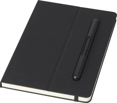 Ensemble stylo à bille et carnet de notes Skribo coloris noir