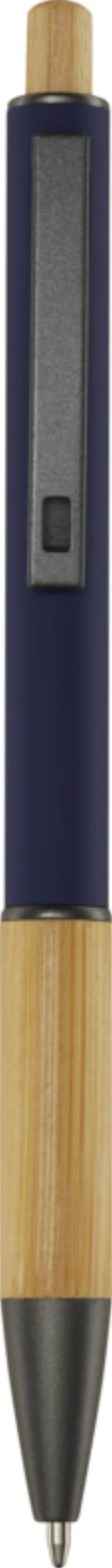 Stylo bille en aluminium recyclé Darius (encre noire) coloris marine