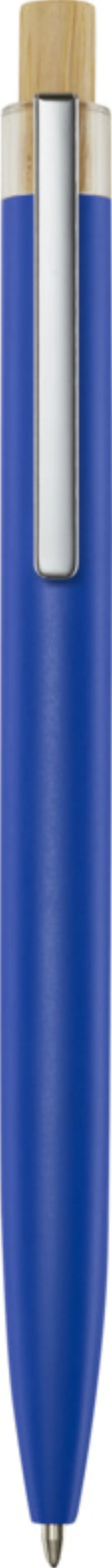 Stylo bille en aluminium recyclé Nooshin (encre bleue) coloris bleu