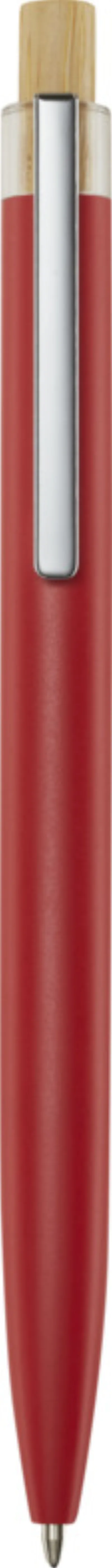 Stylo bille en aluminium recyclé Nooshin (encre noire) coloris rouge