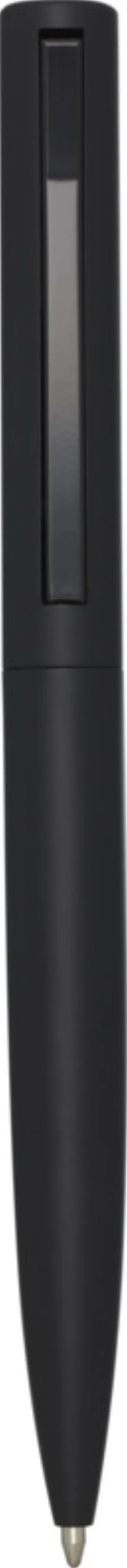 Stylo bille en aluminium recyclé Juana (encre bleue) coloris noir