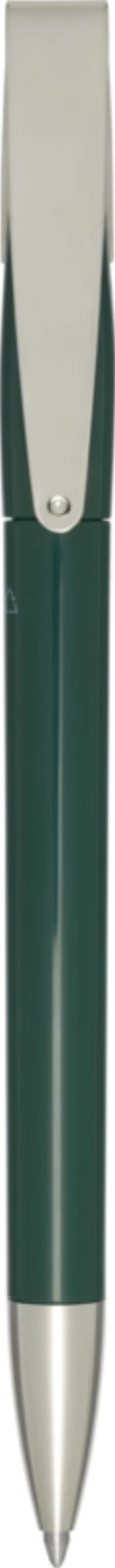 Stylo bille en plastique recyclé Ana (encre bleue) coloris vert forêt