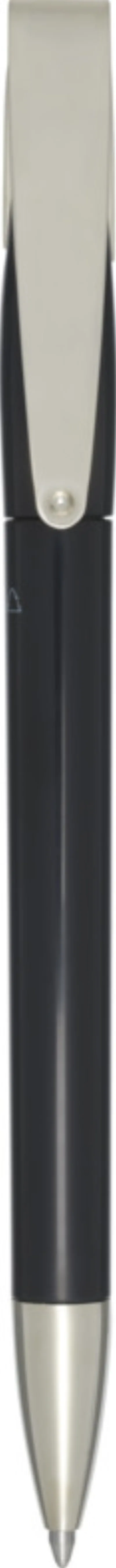 Stylo bille en plastique recyclé Ana (encre bleue) coloris noir