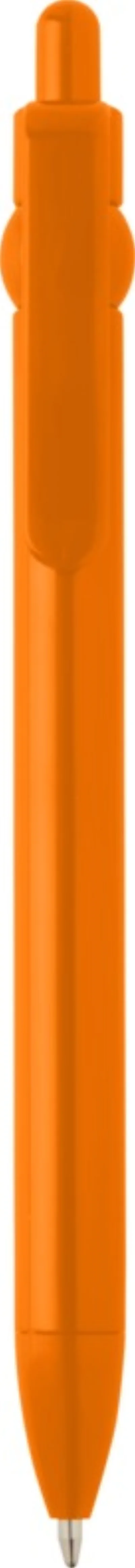 Stylo bille Fidget en plastique recyclé (encre noire) coloris orange