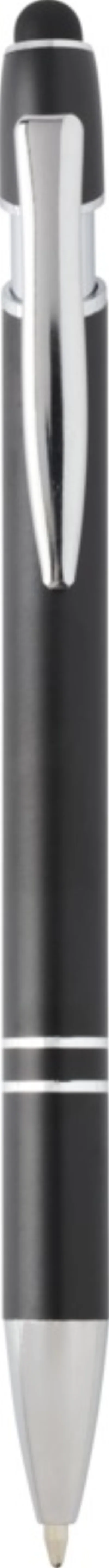 Stylo bille Kish avec finition argentée (encre bleue) coloris noir