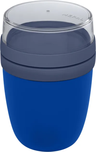 Bocal à déjeuner Ellipse 500+200 ml coloris bleu vif